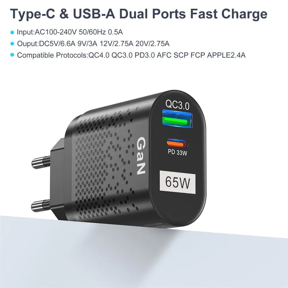 Cargador rápido USB tipo C: ¡encienda sus dispositivos en un instante! ⚡🔌
