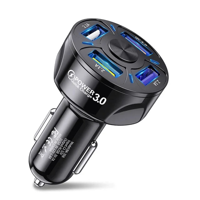 ¡Mejora tu viaje con el cargador de coche USB dual TurboCharge!