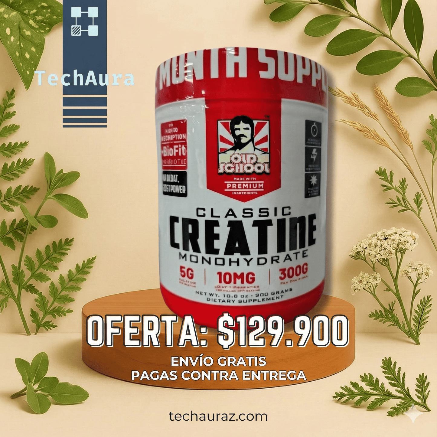 Creatina Classic Monohydrate - TechAura