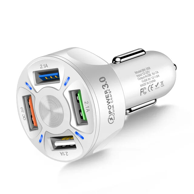 ¡Mejora tu viaje con el cargador de coche USB dual TurboCharge!