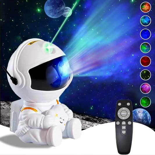 Proyector Astronauta de Luz Nocturna: Viaja al Cosmos desde tu Habitac