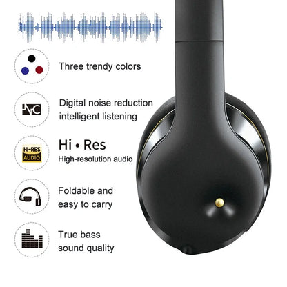 Experiencia Auditiva Perfecta: Audífonos Bluetooth Plegables con Cancelación Activa de Ruido (ANC)
