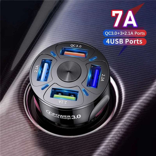 ¡Mejora tu viaje con el cargador de coche USB dual TurboCharge!