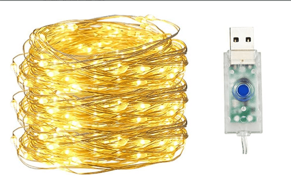 Guirnalda Alambre 20v metros USB - TechAura